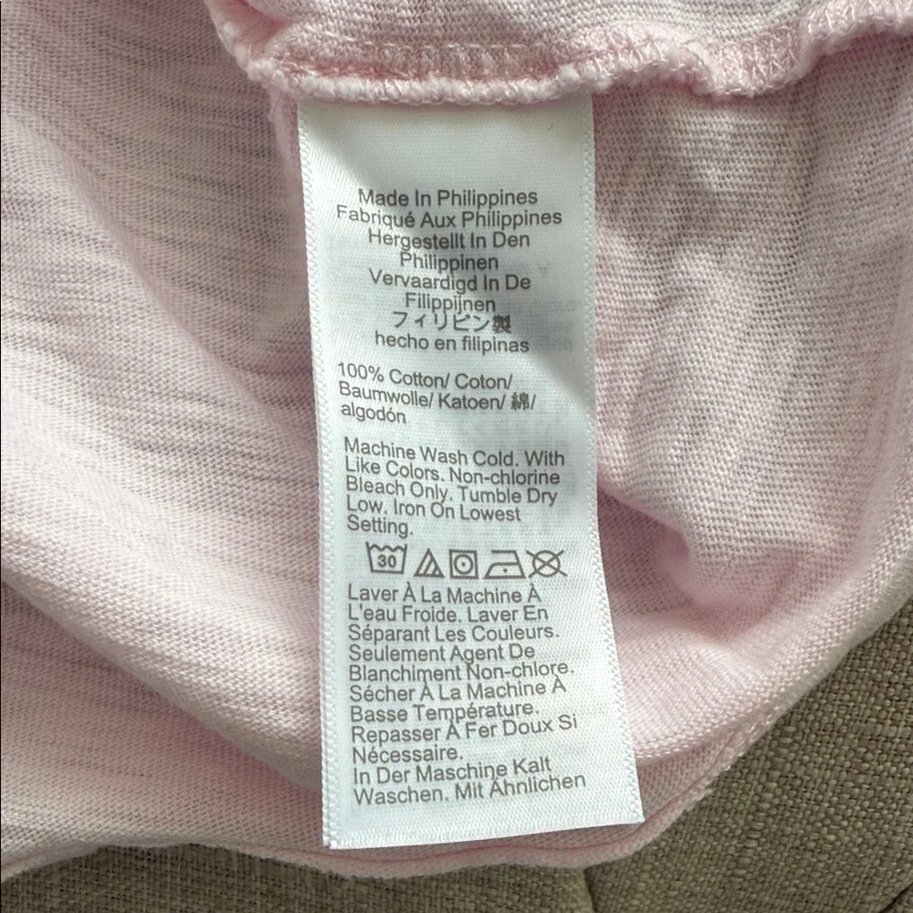 J. Crew Soft Pink Long Sleeve Tee